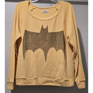 Lauren Moshi Beverly Hills Batman Graphic Sweatshirt Crewneck Pullover Top Small